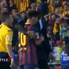 Cristiano Ronaldo réconforte Lionel Messi, le 16 avril 2014