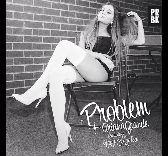 Ariana Grande sexy sur la pochette du single Problem