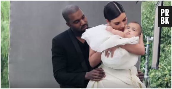 Kim Kardashian, Kanye West et North en plein shooting pour Vogue US