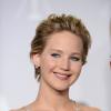 Jennifer Lawrence souriante à la cérémonie des Oscars 2014