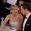 Jennifer Lawrence et Nicholas Hoult aux Golden Globes 2014