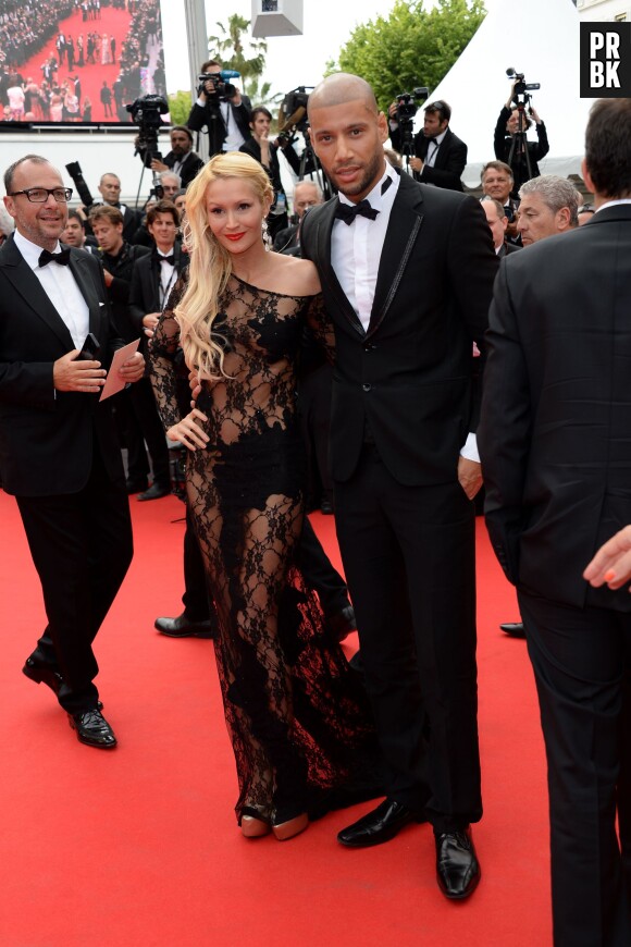 Tatiana Laurens avec Xavier Delarue au Festival de Cannes, le 21 mai 2014