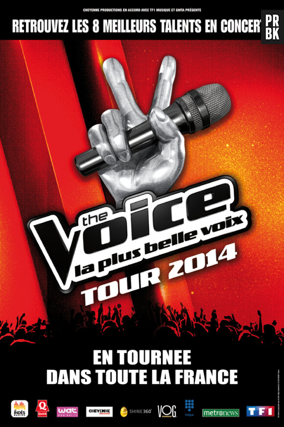 L'affiche du The Voice Tour 2014