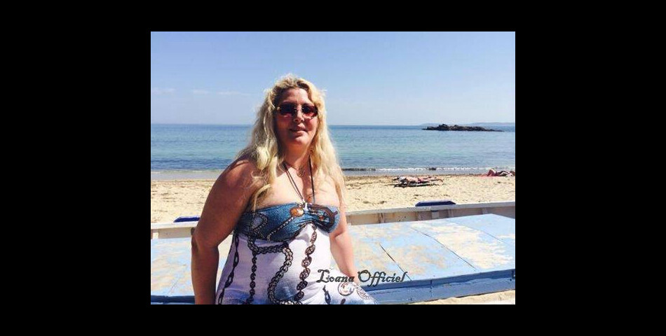 Loana à la plage, à Cagnes-sur-Mer