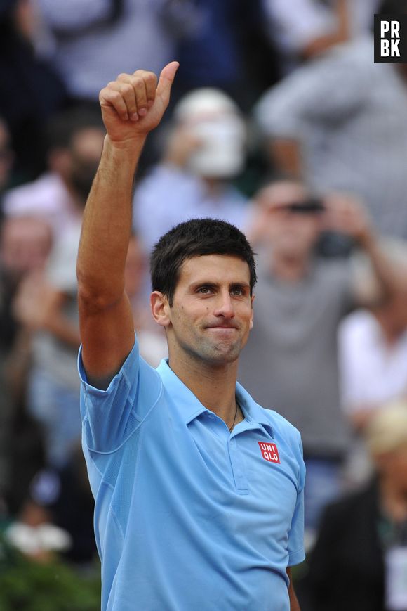Novak Djokovic pendant le tournoi de Roland Garros 2014