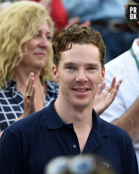 Benedict Cumberbatch lors de la finale de Roland Garros à Paris, ce 8 juin 2014
