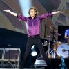 Mick Jagger sur scène pour le concert des Rolling Stones le 13 juin 2014 au Stade de France