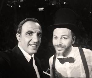 Nikos Aliagas et Christophe Maé lors de la soirée La Chanson de l'année 2014, le 14 juin sur TF1