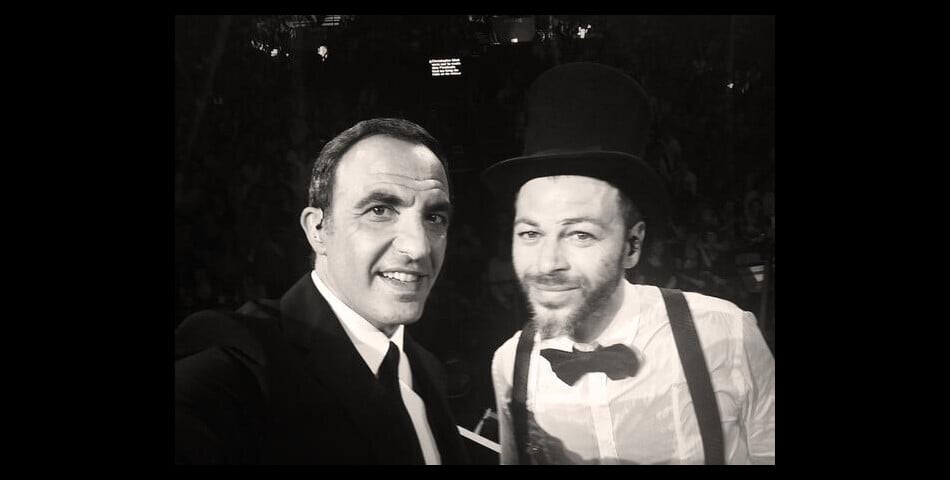 Nikos Aliagas et Christophe Maé lors de la soirée La Chanson de l&#039;année 2014, le 14 juin sur TF1