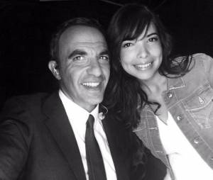 Nikos Aliagas et Indila lors de la soirée La Chanson de l'année 2014, le 14 juin sur TF1
