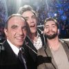 Nikos Aliagas, Mika et Kendji Girac lors de la soirée La Chanson de l'année 2014, le 14 juin sur TF1