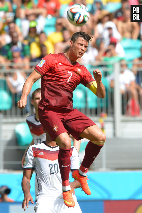 Mondial 2014 : Cristiano Ronaldo en pleine action pendant Portugal VS Allemagne