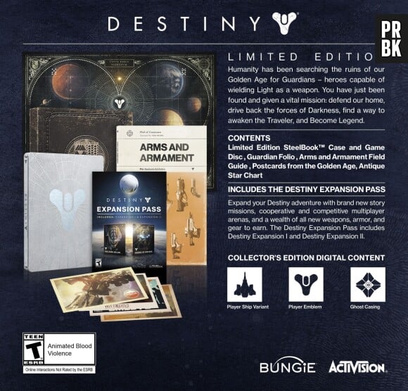 Destiny : le contenu de la "Limited Edition"