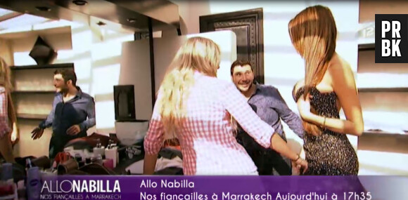 Nabilla Benattia conquise par sa robe de fiançailles dans Allo Nabilla