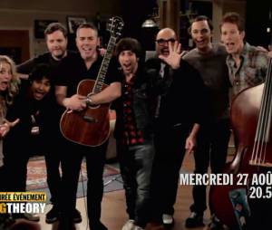 The Big Bang Theory saison 6 : les acteurs avec les&nbsp;Barenaked Ladies