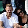 M. Pokora sa petite-amie Scarlett Baya à Roland Garros en juin 2014