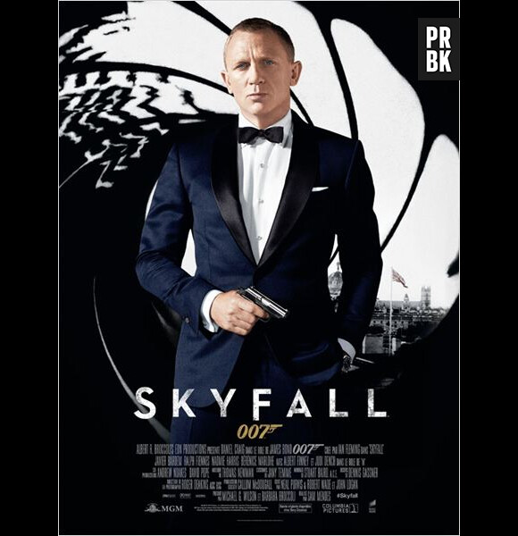 James Bond : Daniel Craig sur l'affiche de Skyfall
