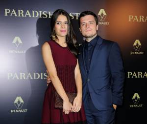 Josh Hutchson et Claudia Traisac sur le tapis rouge de Paradise Lost, le 21 octobre 2014 &agrave; Paris
