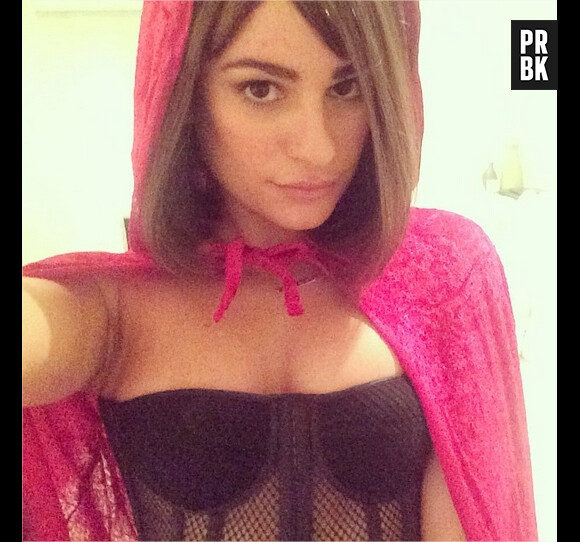 Lea Michele en petit Chaperon rouge pour Halloween 2014