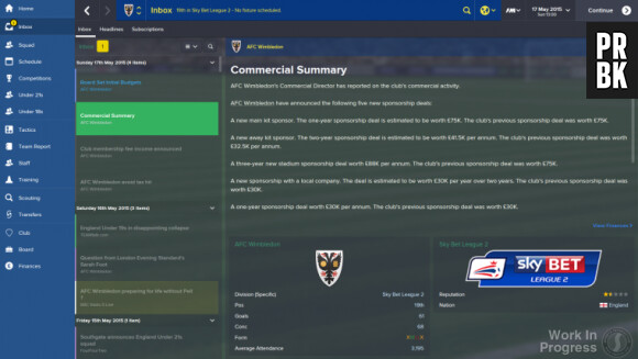 Football Manager 2015 : une interface repensée