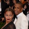 Beyoncé et Jay Z en couple sur le tapis rouge du Met Gala 2014, le 5 mai 2014 à New York