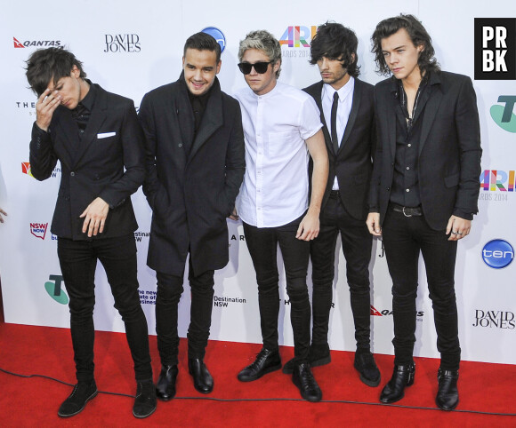 One Direction sur le tapis rouge de la cérémonie ARIA Awards 2014 à Sydney