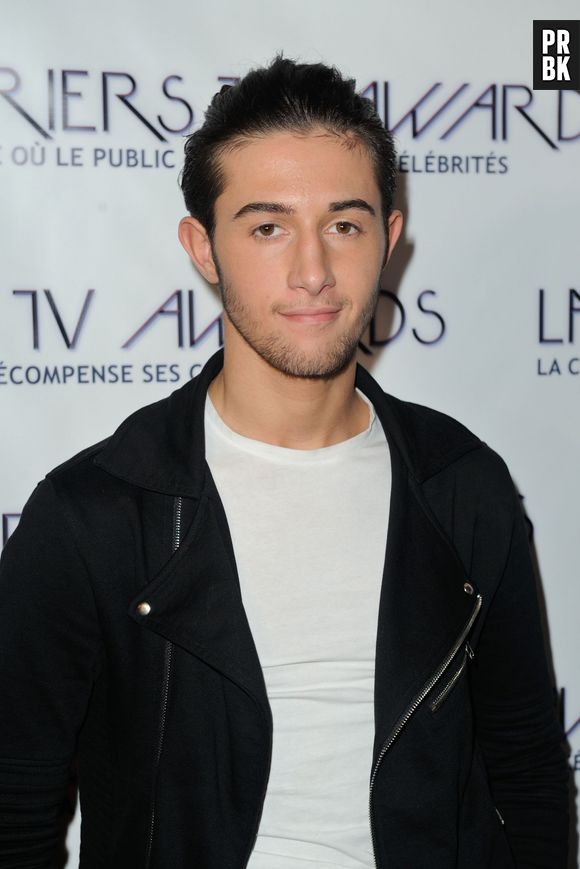Tarek Benattia, le petit frère de Nabilla Benattia, lors de la conférence de presse des Lauriers TV Awards 2015