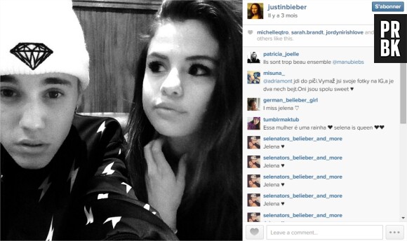 Justin Bieber et Selena Gomez : 1,9 millions de likes pour leur photo postée en août 2014