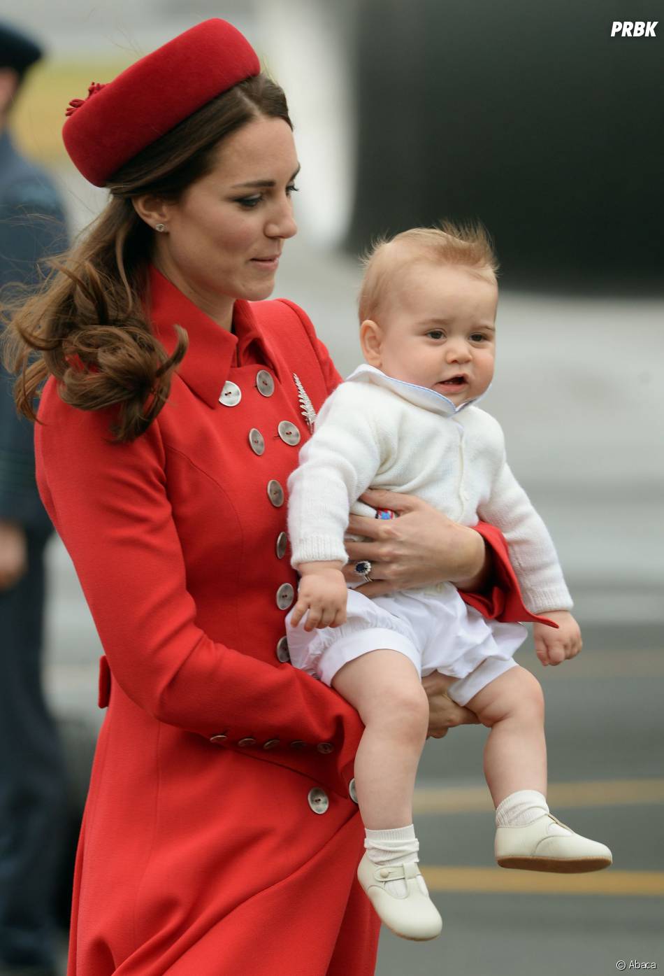Prince George et Kate Middleton lors de leur voyage en Australie