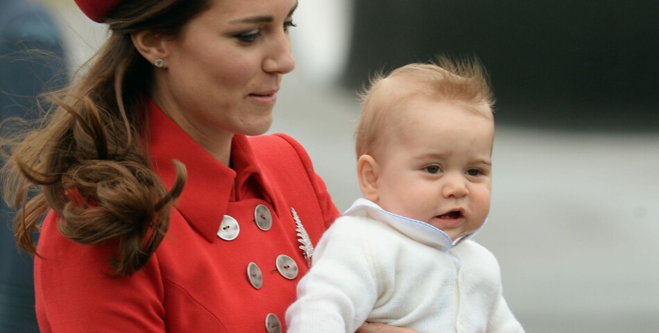 Prince George et Kate Middleton lors de leur voyage en Australie