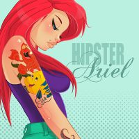 Ariel hipster, Belle gothique... les princesses de Disney tatouées et plus stylées que jamais