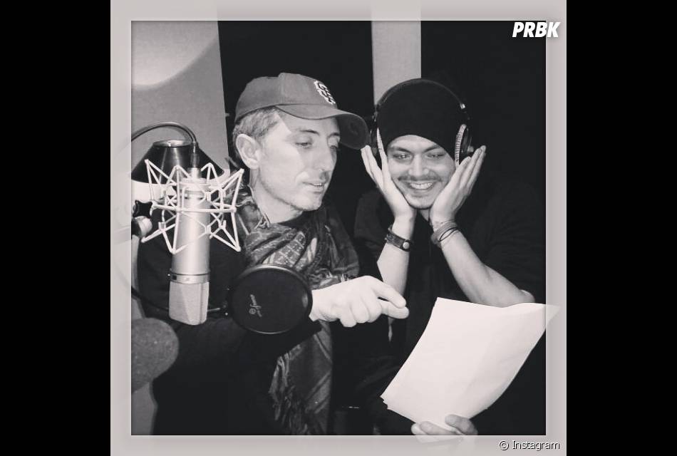Kev Adams et Gad Elmaleh en studio, le 10 novembre 2014