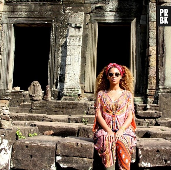 Beyoncé en voyage en Thaïlande et au Cambodge en janvier 2015