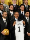  Les San Antonio Spurs honor&eacute;s par Barack Obama, le 12 janvier 2015 &agrave; la Maison Blanche (Etats-Unis) 