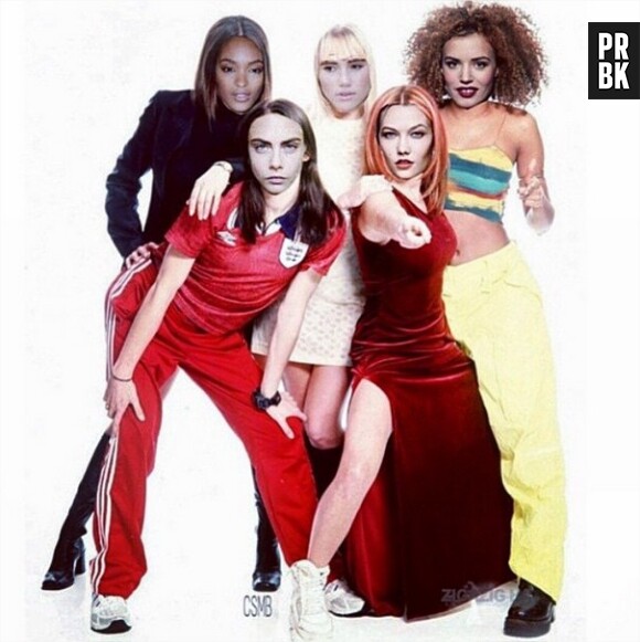Cara Delevingne, Suki Waterhouse, Karlie Kloss, Jourdan Dunn et Georgia May Jagger transformées en Spice Girls sur Instagram