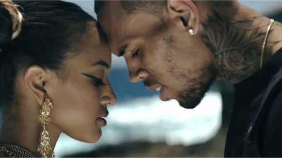 Chris Brown : Autumn leaves, clip de lover et bisou à Karrueche Tran