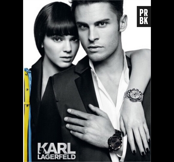 Kendall Jenner et Baptiste Giabiconi posent pour la marque de Karl Lagerfeld