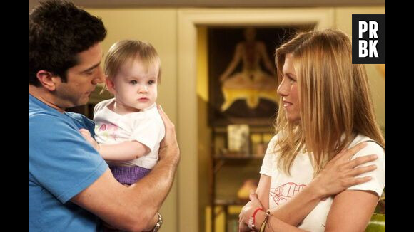 Friends : Ross et Rachel avec leur fille Emma