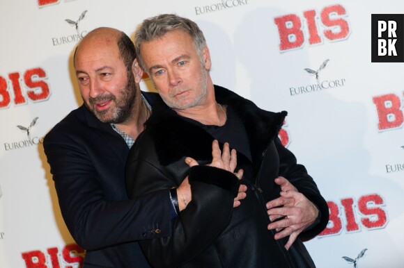 Franck Dubosc et Kad Merad à l'avant-première de Bis, le 10 février 2015 à Paris