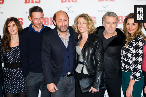 Kad Merad, Franck Dubosc, Ariane Brodier et Alexandra Lamy l'avant-première de Bis, le 10 février 2015 à Paris