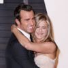Jennifer Aniston et Justin Theroux amoureux à l'after party des Oscars 2015 organisée par Vanity Fair le 22 février
