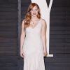 Jessica Chastain en H&M à l'after party des Oscars 2015 organisée par Vanity Fair le 22 février