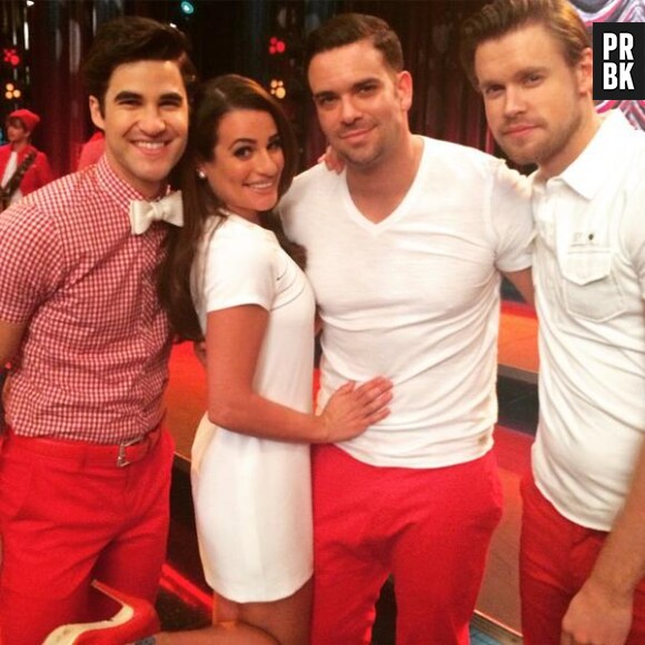 Glee saison 6 : Darren Criss, Lea Michele, Mark Salling et Chord Overstreet sur les plateaux pour la fin du tournage