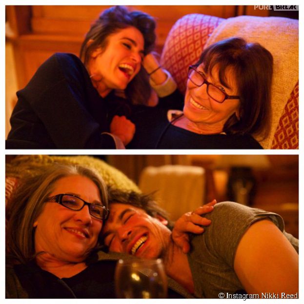 Ian Somerhalder et Nikki Reed prennent la pose avec leurs mamans sur Instagram, le 8 mars 2015