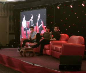 Kevin McHale et Darren Criss à la convention Gleek Reunion les 21 et 22 mars 2015 à Paris