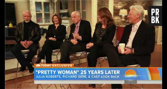 Pretty Woman : Julia Roberts, Richard Gere et tout le casting du film réunis sur le plateau du Today Show de NBC, le 23 mars 2015
