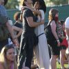 Ian Somerhalder et Nikki Reed s'embrassent au festival Coachella, le 11 avril 2015
