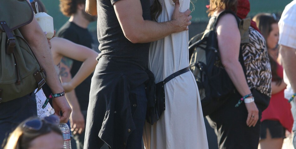 Ian Somerhalder et Nikki Reed s&#039;embrassent au festival Coachella, le 11 avril 2015 