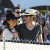 Ian Somerhalder et Nikki Reed complices au festival Coachella, le 11 avril 2015