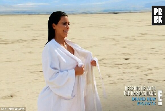 Kim Kardashian totalement nue dans un épisode de la télé-réalité Keeping Up With The Kardashians